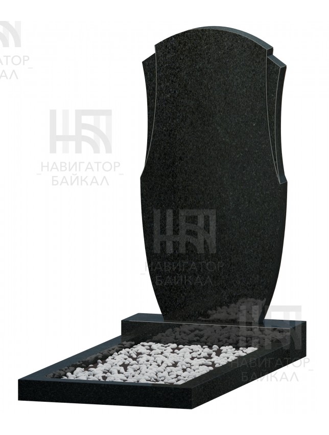 Фигурный памятник FZ-67, черный гранит, 3 размера