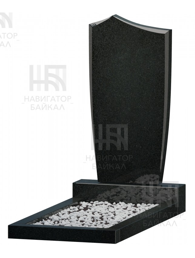 Фигурный памятник FZ-68, черный гранит, 3 размера