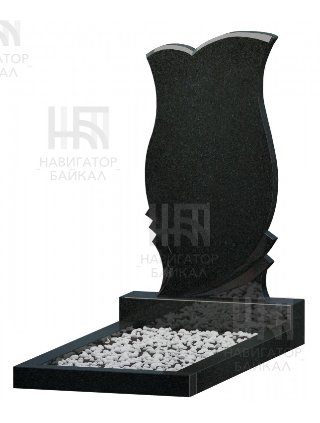Фигурный памятник FZ-76, черный гранит, 3 размера