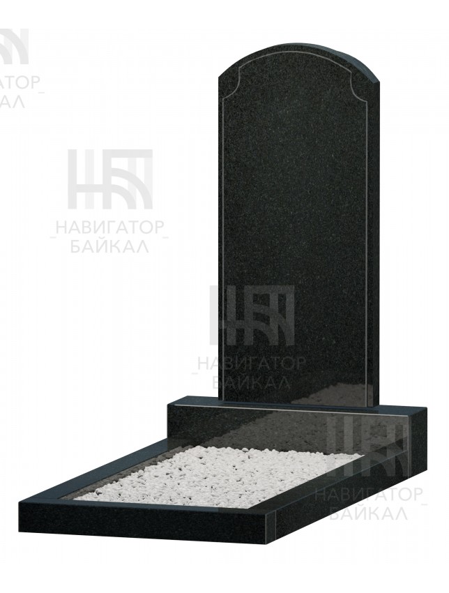 Фигурный памятник JD-13, черный гранит, 3 размера
