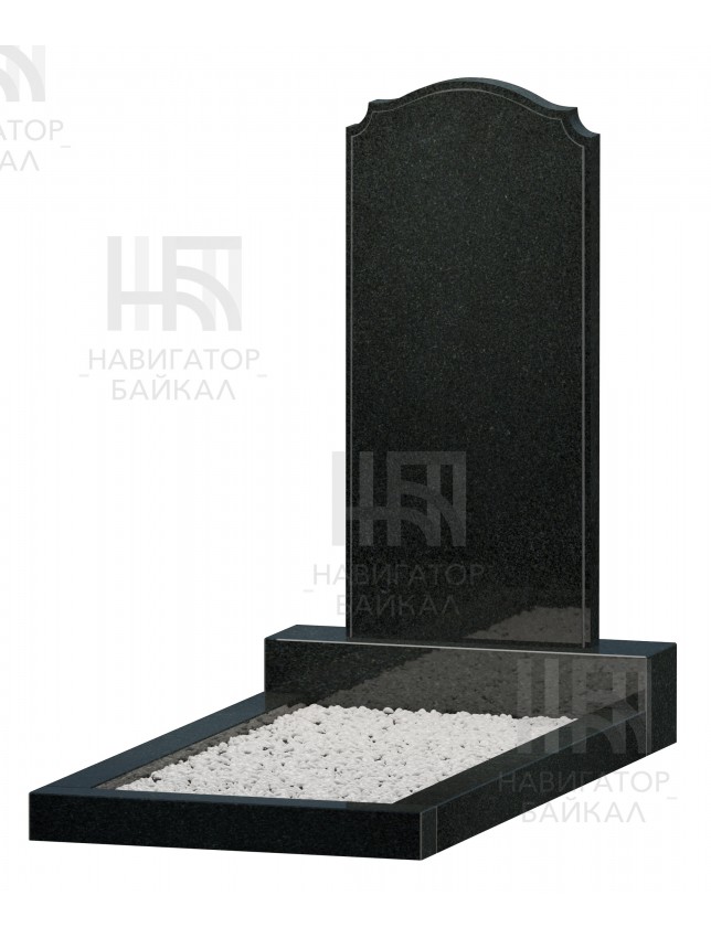 Фигурный памятник JD-17, черный гранит, 3 размера