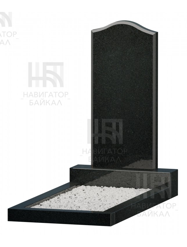 Фигурный памятник JD-2, черный гранит, 3 размера