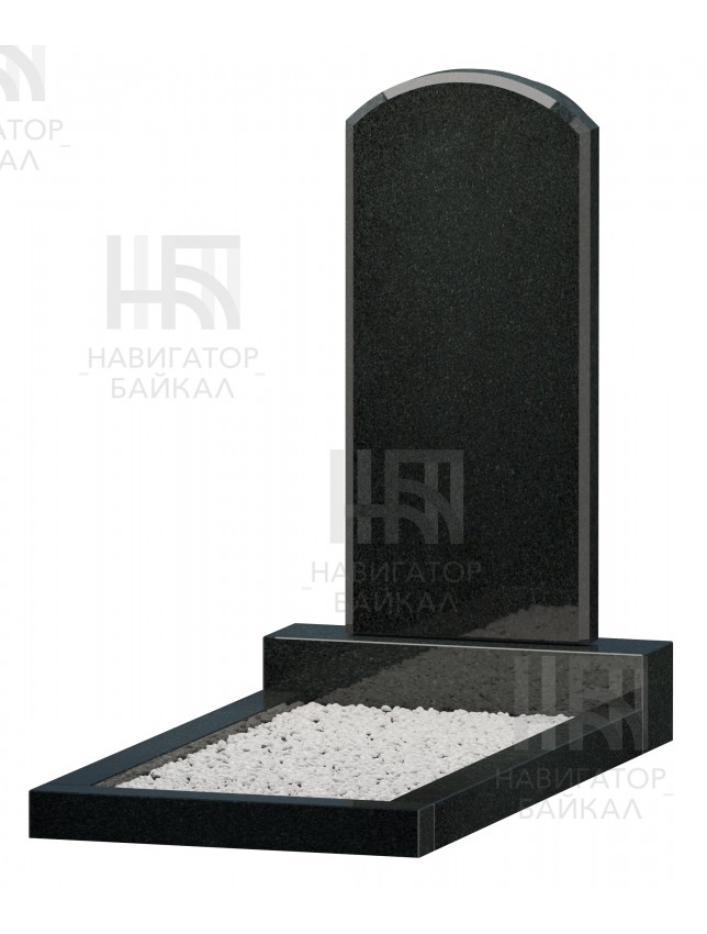 Фигурный памятник JD-3, черный гранит, 3 размера