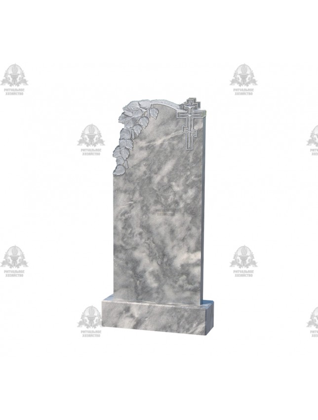 Памятник мраморный с березой №4.06
