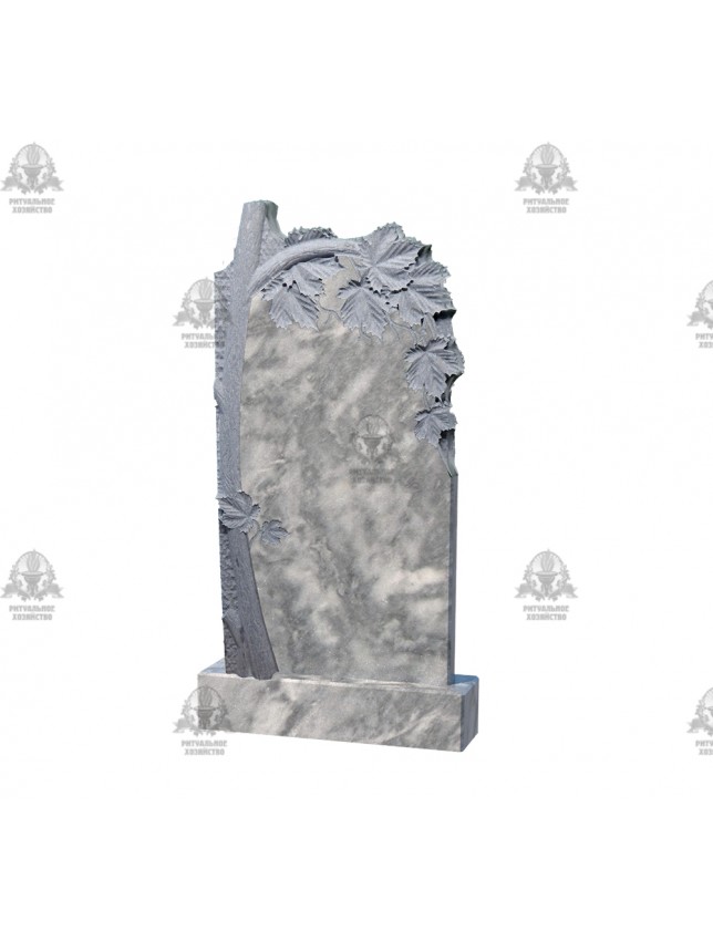 Памятник мраморный с березой №4.07