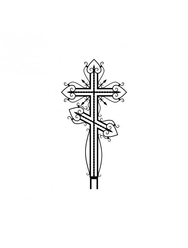 Крест на могилу К-11