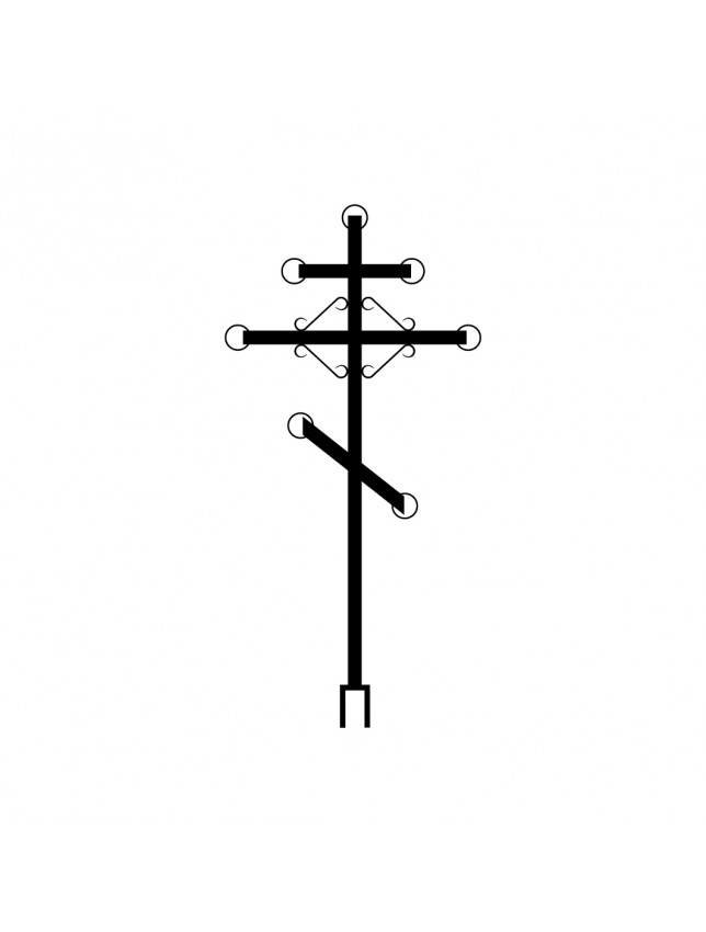 Крест на могилу К-02